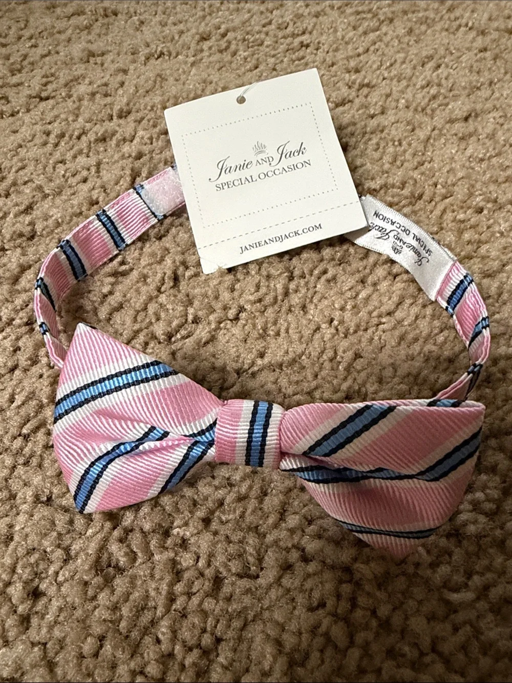 Janie and Jack special occasion boys Velcro bow tie NWT